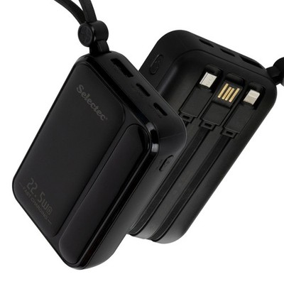 20000mAh 2USB Power Bank Portable External Backup Battery Fast Charger +4 Cable