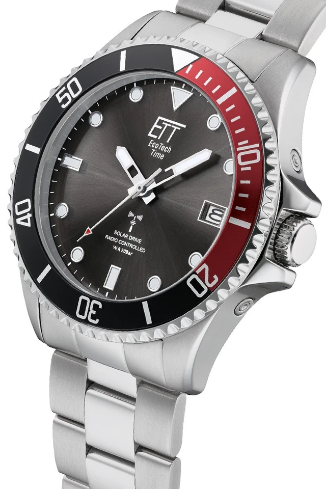 ETT Eco Tech Time Funk-Solar EGS-11604-25M Orologio da Polso da Uomo Sub 20ATM - Bild 2 von 4