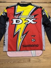 Vintage 1990s Shimano DX Pro Cycling Jersey Long Sleeve Size LG Racing USA Made