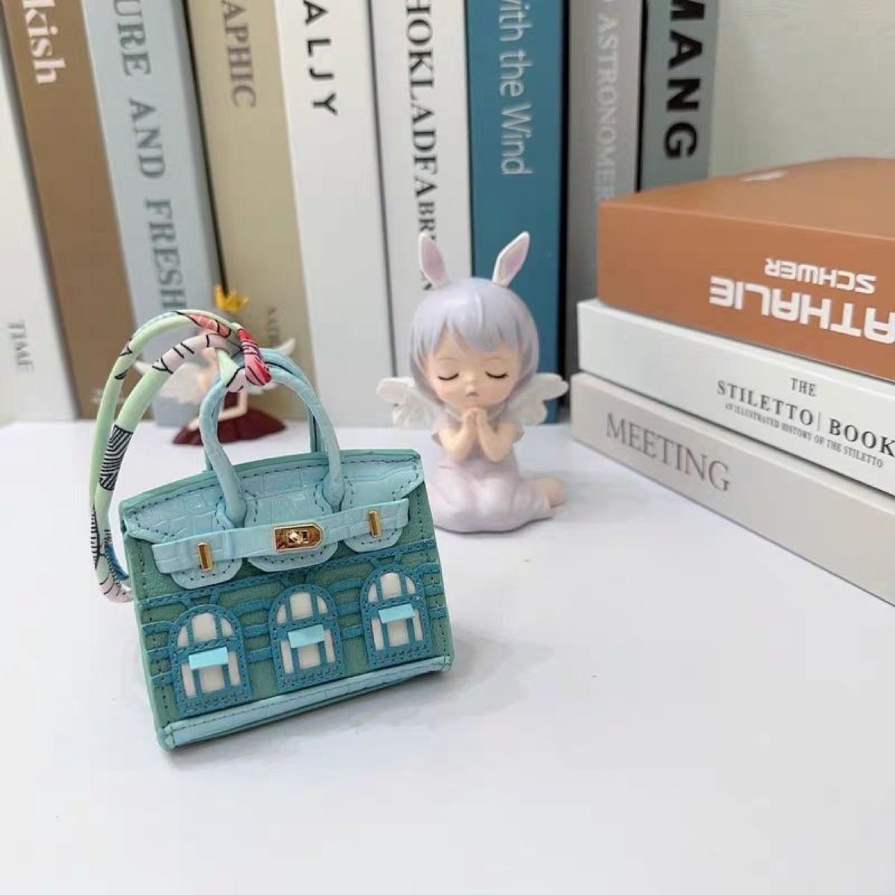 Colorful Leather Doll Keychain Bag Charm