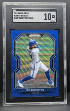 Color Match!! 2021 Panini Bo Bichette Blue Wave Prizm /60!! Graded SGC 10!!