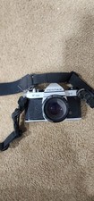 PENTAX ME 35mm SLR Film Camera Silver w/ Lens SMC PENTAX-M 1:2 50 mm
