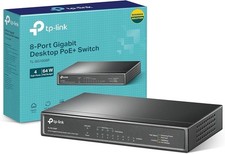 TP-LINK TL-SG1008P 8-Port Gigabit Desktop Switch With 4-Port PoE NEW