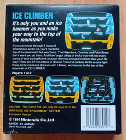 Ice Climber f&uuml;r das NES - mit Verpackung, Anleitung usw.