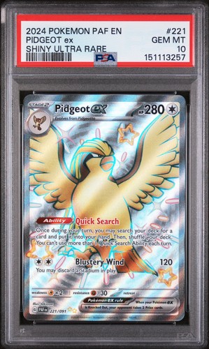 Pidgeot ex graded PSA 10 for sale on eBay