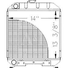 Radiator Fits Ford 1120 1215 1220 Sba310100610 83965244