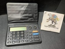 Calcolatrice Sharp EL-6071 Memo Master 100 Agenda Elettronica vintage