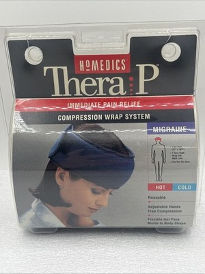 Vintage 1997 Homedics Thera P Compression Wrap System Migraine Hot Cold Gel Pack