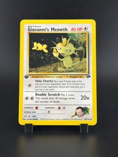 2000 Gym Challenge Giovanni's Meowth Uncommon 1st Edition #43/132 on eBay