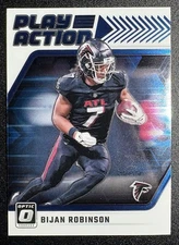 2024 Donruss Optic Bijan Robinson Play Action Insert Atlanta Falcons M/NM
