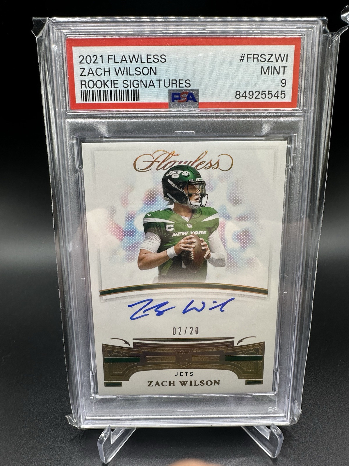 2021 Flawless Flawless Rookie Signatures SP /20 Zach Wilson