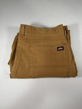 Dickies Carpenter Work Pants Brown 38x30 Fit 38x29 Utility Canvas Workwear