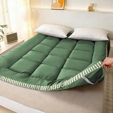 Thick Mattress Topper Full Size - Non-Slip Mattress Pad Cover for Back Pain B