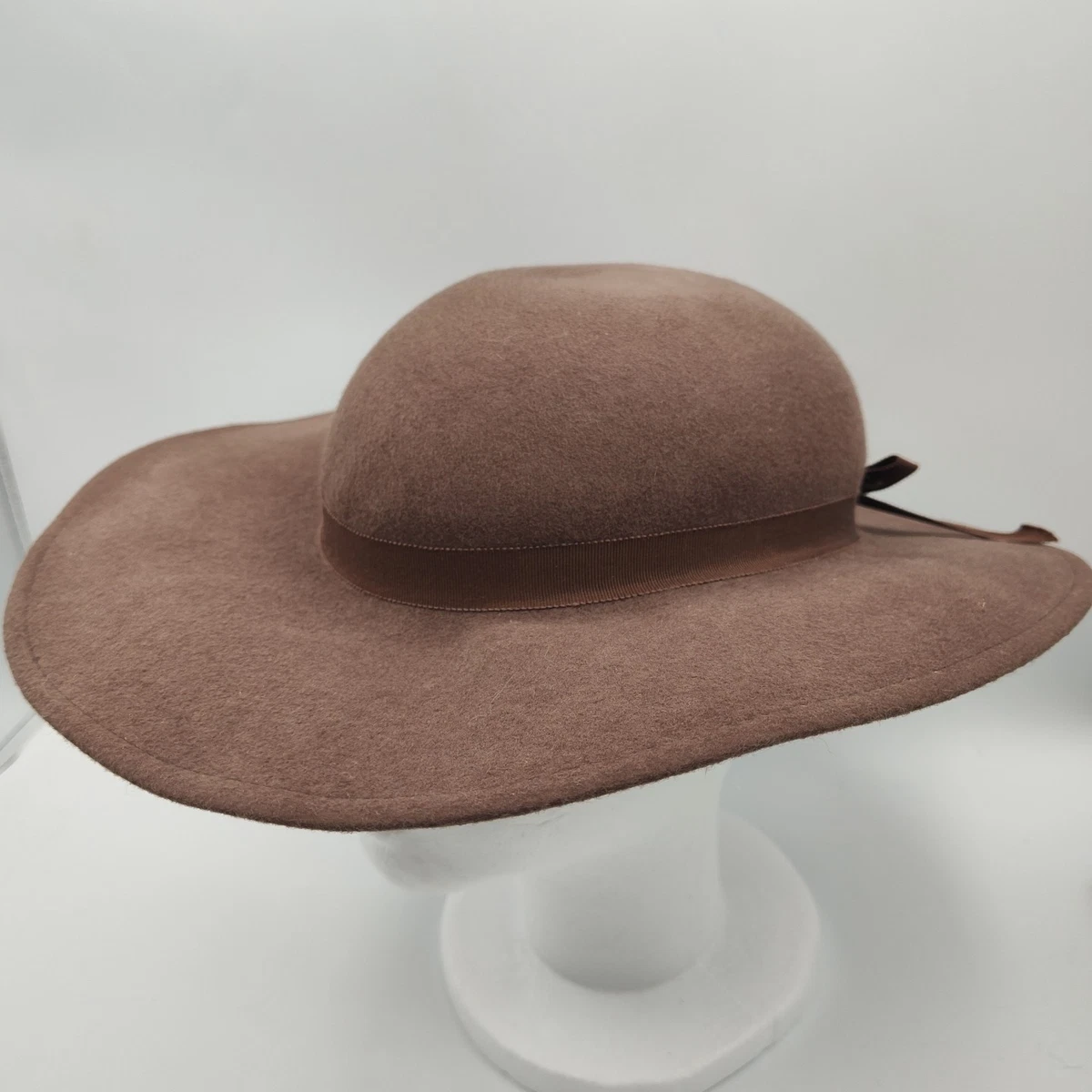 Geo W Bollman Doeskin Felt Fedora Hat Royal Blue Wide Brim Pearl Button Bollman Doeskin Hat - Etsy main image 3