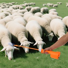 Orange 12W Cattle Prod Stick, Livestock Prod For Modern Livestock Management