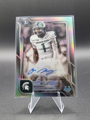 2025 Bowman Chrome University Auto Refractor Omari Kelly 44/299