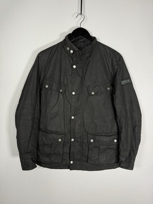 BARBOUR INTERNATIONAL DUKE WAX Jacke - Small - Schwarz - Top Zustand - Herren