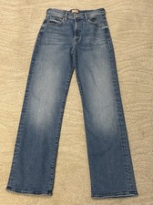 MOTHER woman's medium wash fan favorite The kick it denim jeans, SZ 29, BNWT 