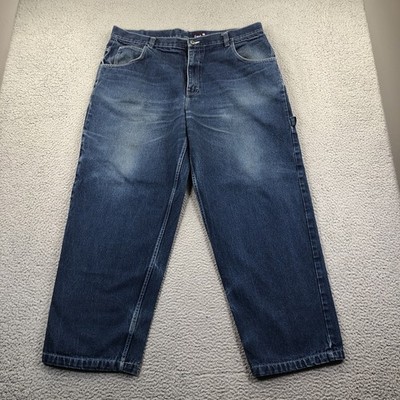 Vintage Phat Pharm Jeans Mens 42x31 Blue Baggy Carpenter Faded Skater Grunge 90s