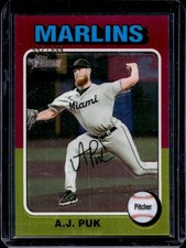 2024 Topps Heritage High Number A.J. Puk Chrome #/699 Marlins