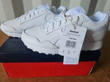 Brand New White Reebok Royal Glide Kids Size 3.5