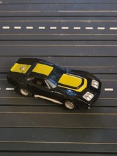 Vintage AFX HO Early 1970  s Black/Yellow Corvette Model 1703