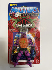 Mattel Masters of the Universe MOTU Tung Lashor MOC Unopened 1985 NEW logo