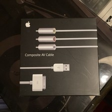 Apple Composite AV Cable iPhone/iPad/iPod Video/Nano 3rd Gen/Classic MB129LL/B