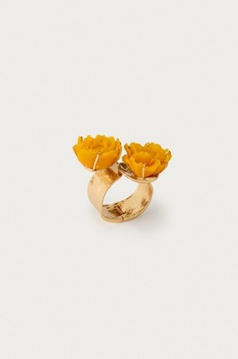ZARA X MARISA BERENSON X ZARA MAXI METAL RESIN FLOWER BRACELET Ref 4548/203/303