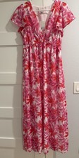 NWT Women’s Target A New day Maxi Floral Ruffle Cap Sleeve A-line dress- Size S