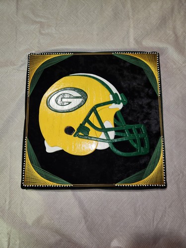 Hand Made Green Bay Packers Wooden Wall String Art Helmet Logo Wood Sign NFL