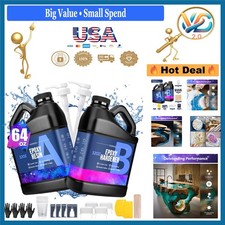 Crystal Clear Epoxy Resin Kit 64Oz for Art Crafts Jewelry Casting Wood
