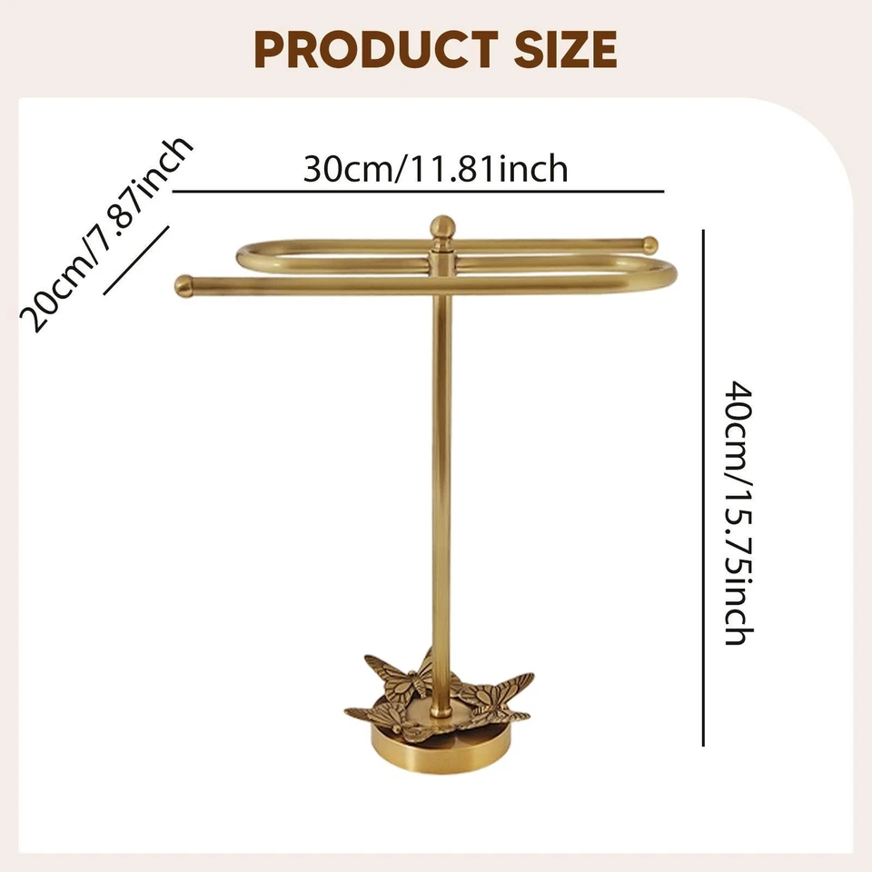 Portasciugamani Da Appoggio A Forma Di S Per WC Da Appoggio Nel Dormitorio - Immagine 3 di 4