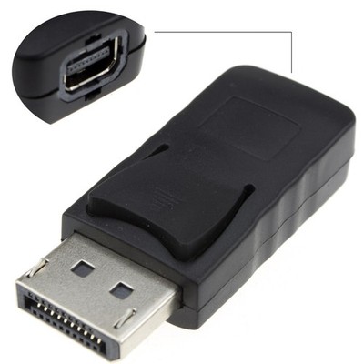 kenable Mini DisplayPort Zu DisplayPort AV Adapter Konverter Schwarz 010190