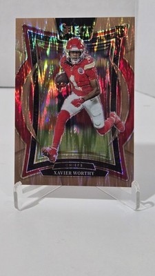  2024 XAVIER WORTHY RC   TRUE COPPER SHOCK ROOKIE PRIZM NUMBERED 132/299!  