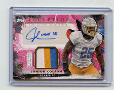 2024 TOPPS INCEPTION #PPA-JCO JUNIOR COLSON AUTOGRAPH PATCH RC #10/25, CHARGERS