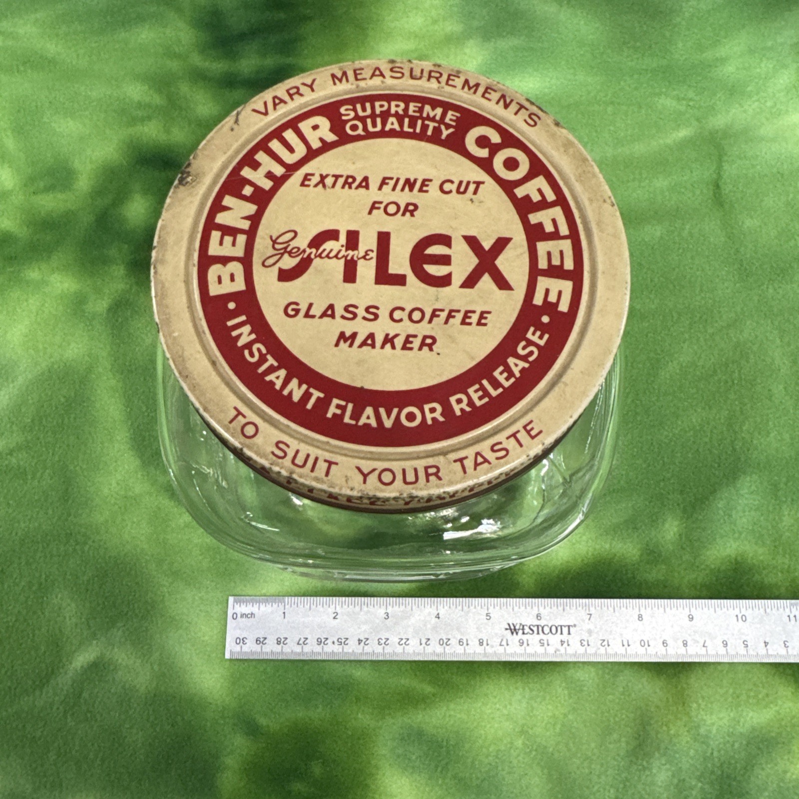 Silex Vintage Glass Coffee Maker, Ben Hur Excellent Condition Container