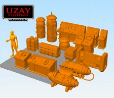 Imperial Assets for 3.75 in Figure Diorama (1:18) - Unpainted