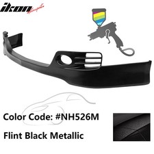 For 06-08 Acura Tsx Front Bumper Lip Euro-r Style Spoiler Nh526m Black Splitter
