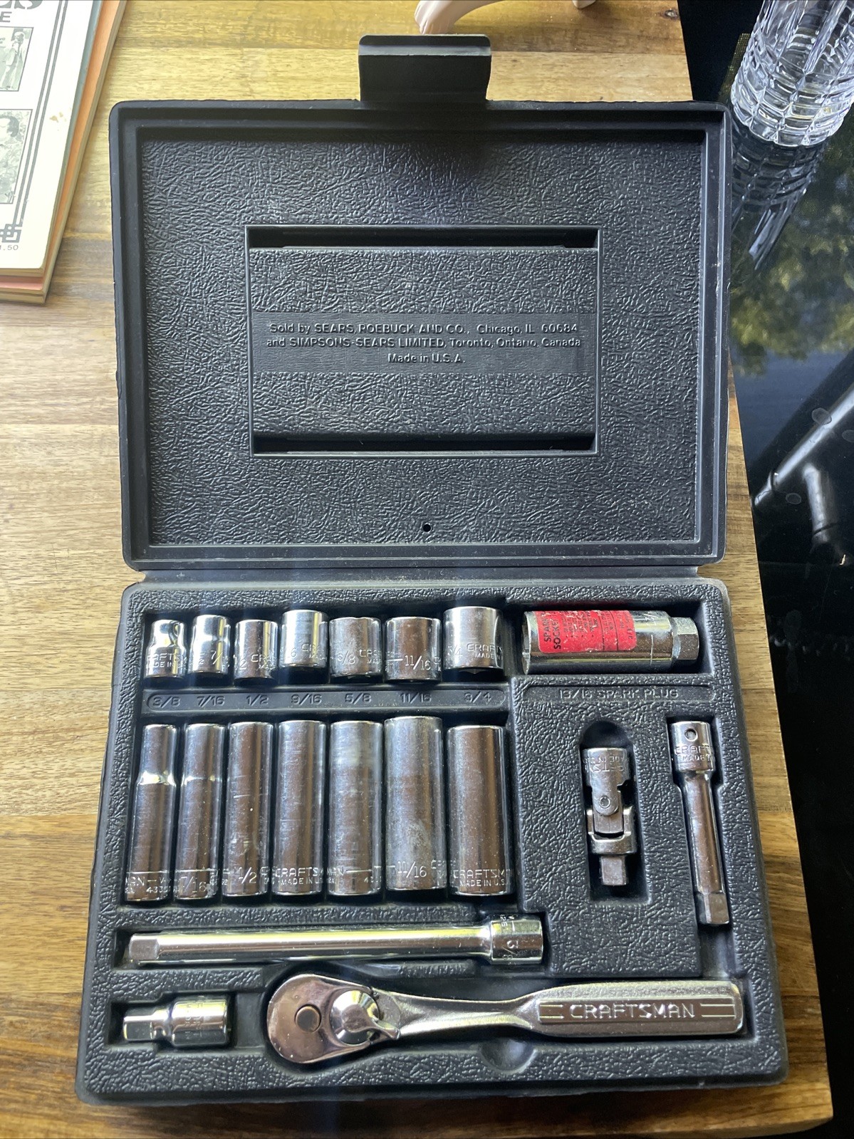 Vintage Craftsman 20 Piece Socket Set
