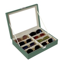 8-Slots Sunglasses Case Organizer, Eyeglass Glasses Display Holder Collector,...