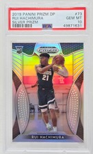 2019 Prizm Silver Refractor RUI HACHIMURA RC CARD PSA 10 GEM MINT