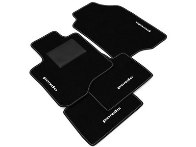 Car mats for Fiat Panda from 2012 embroidered | complete kit car mats