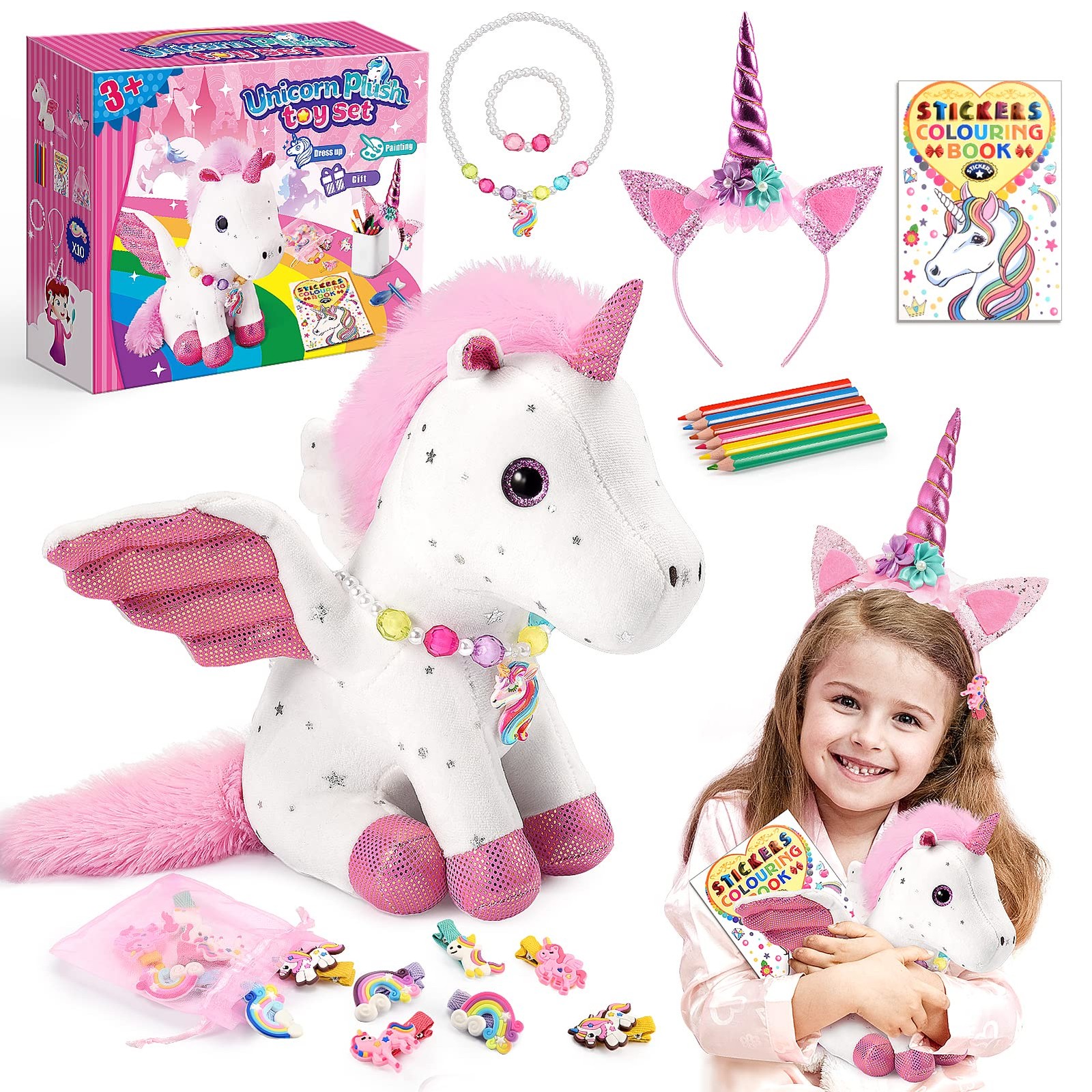 Kit créatif peluche licorne à fabriquer soi-même pour fille de 4 à 12 ans