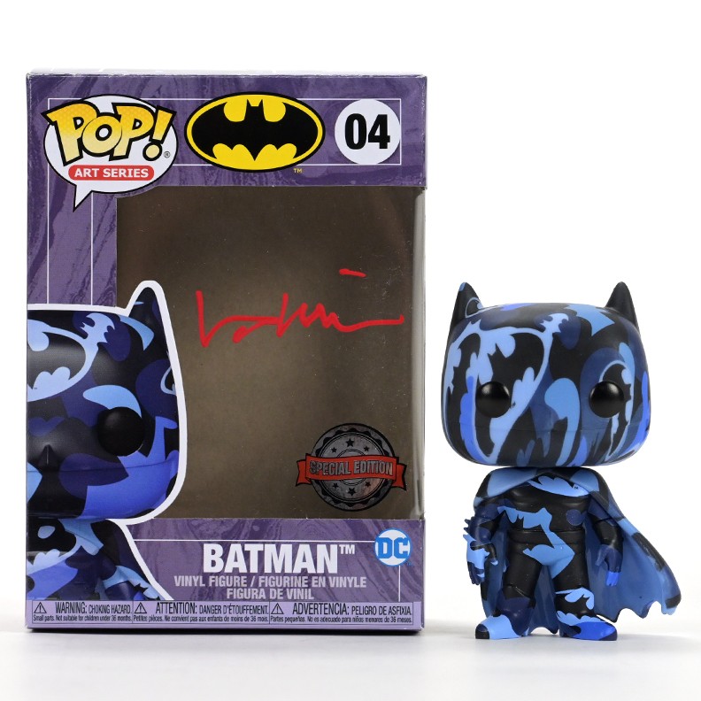 Val Kilmer Autographed RARE Funko Batman Art Ltd Ed POP Vinyl Figure #04