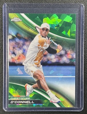 CHRISTOPHER O'CONNELL 2025 Topps Chrome Sapphire Tennis #96 Green Refractor /75