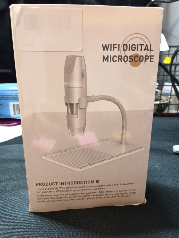 WiFi Digital Microscope 50X-1000X USB New in Box Never Used Black