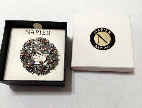 NAPIER - Women Vintage Coat/Jacket Pin – Multiple Colors – NWOT - Picture 2 of 6