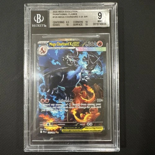 BGS 9 | Mega Charizard X EX SIR 125/094 | Phantasmal Flames