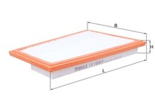 KNECHT Luftfilter LX 1850/2 Filtereinsatz für MERCEDES KLASSE V251 GL W251 W461